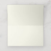 Elegant Minimalist Simple Red Bow プレイスカード (内部開封)