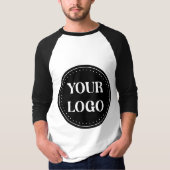Elegant, Minimalist & Sleek Black QR Code Logo  Tシャツ (正面)