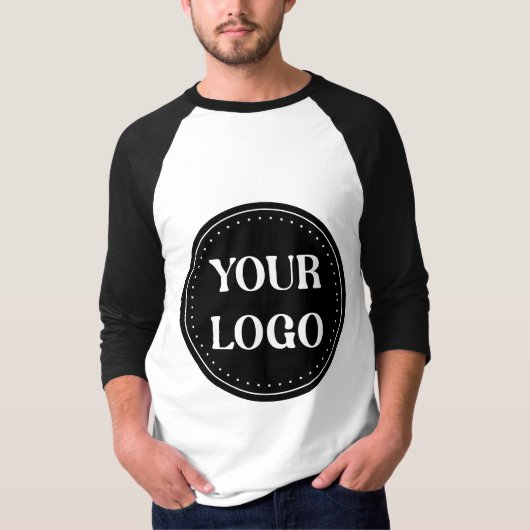 Elegant, Minimalist & Sleek Black QR Code Logo  Tシャツ (正面)
