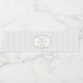 Elegant Minimalist Wedding ペットボトルラベル (シングルラベル)