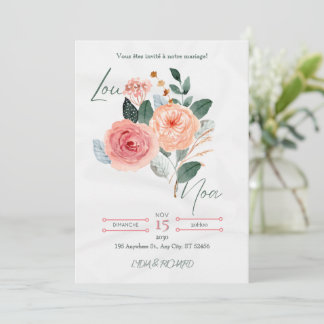 Elegant Minimalist Wedding Invitation セーブザデート