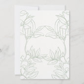 Elegant Minimalist Wedding Invitation 招待状 (裏面)