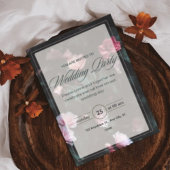 Elegant Minimalist Wedding Invitation 招待状