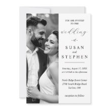 Elegant Minimalist Wedding Invitation Card