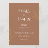 Elegant Minimalist Wedding Invitation | Modern 招待状 (正面)