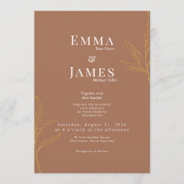Elegant Minimalist Wedding Invitation | Modern 招待状