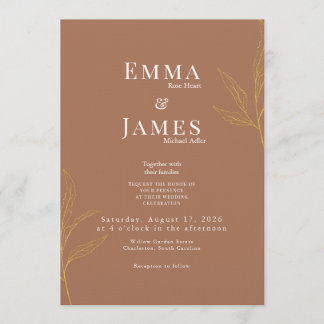 Elegant Minimalist Wedding Invitation | Modern 招待状