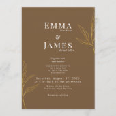 Elegant Minimalist Wedding Invitation | Modern 招待状 (正面)