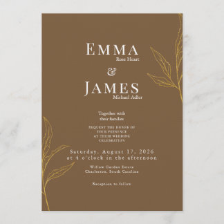 Elegant Minimalist Wedding Invitation | Modern 招待状