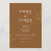 Elegant Minimalist Wedding Invitation | Modern 招待状 (正面)