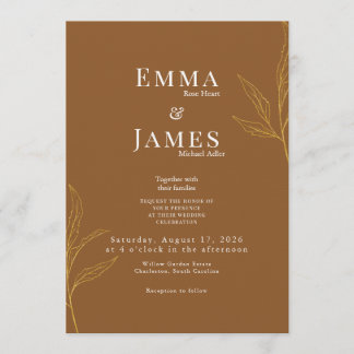 Elegant Minimalist Wedding Invitation | Modern 招待状
