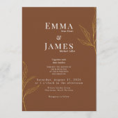 Elegant Minimalist Wedding Invitation | Modern 招待状 (正面)