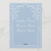 Elegant Minimalist Wedding Invitation | Modern 招待状 (裏面)