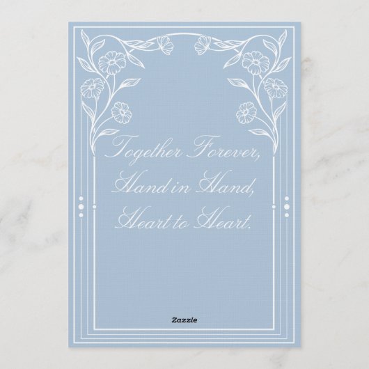 Elegant Minimalist Wedding Invitation | Modern 招待状 (裏面)