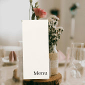 Elegant Minimalist Wedding Menu メニュー