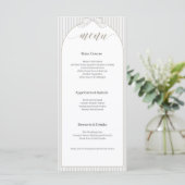 Elegant Minimalist Wedding Modern Arch メニュー (スタンド正面)