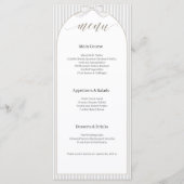 Elegant Minimalist Wedding Modern Arch メニュー (正面)