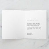 Elegant Minimalist Wedding Photo Thank You Card サンキューカード (内部)