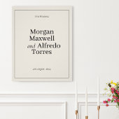 Elegant Minimalist Wedding Poster ポスター
