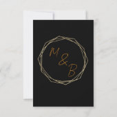 Elegant Minimalist Wedding RSVP Card (裏面)