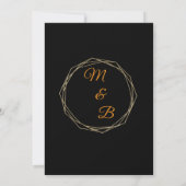 Elegant Minimalist Wedding Thank You Card サンキューカード (裏面)