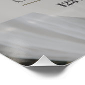 Elegant Minimalist Wedding Welcome Sign ポスター (コーナー)