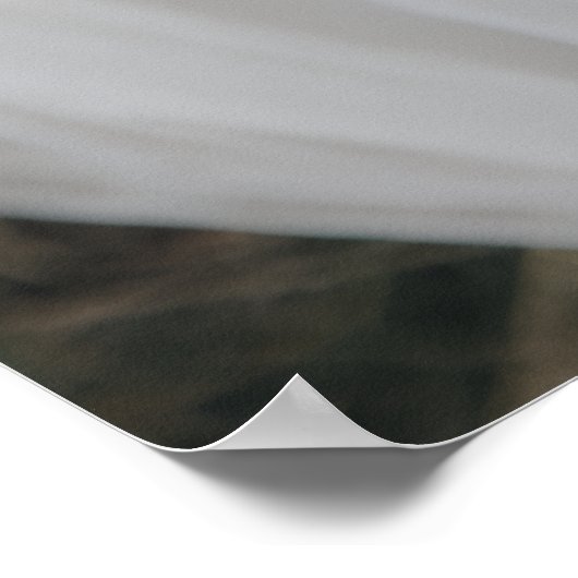 Elegant Minimalist Wedding Welcome Sign ポスター (角)