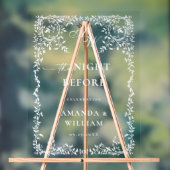 Elegant Minimalist WELCOME Rehearsal Dinner アクリルサイン (ニュートラル)