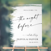 Elegant Minimalist WELCOME Rehearsal Dinner アクリルサイン (ニュートラル)