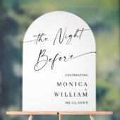 Elegant Minimalist WELCOME Rehearsal Dinner アクリルサイン (ニュートラル)