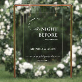 Elegant Minimalist WELCOME Rehearsal Dinner アクリルサイン