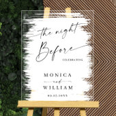 Elegant Minimalist WELCOME Rehearsal Dinner アクリルサイン