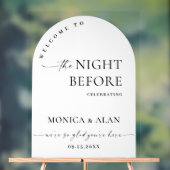 Elegant Minimalist WELCOME Rehearsal Dinner アクリルサイン (ニュートラル)