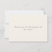 Elegant Minimalist Will You Be My Bridesmaid Card サンキューカード (裏面)