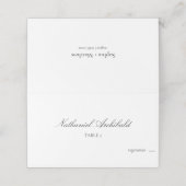 Elegant & Minimalist with Meal Choice Wedding プレイスカード (外部開封)