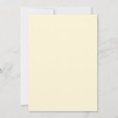 Elegant Minimalist Yellow Photo Save The Date セーブザデート (裏面)