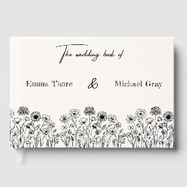 Elegant Minimalistic Wedding Guest book ゲストブック