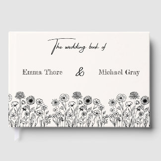 Elegant Minimalistic Wedding Guest book ゲストブック