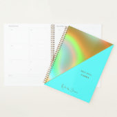 Elegant Mint Gold Holographic プランナー手帳 (ディスプレー)