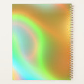 Elegant Mint Gold Holographic プランナー手帳 (裏面)