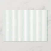 Elegant Mint Green Stripes エンクロージャーカード (裏面)