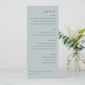 Elegant Mint Minimalist Menu メニュー (スタンド正面)