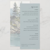 Elegant Mint Minimalist Menu メニュー (正面/裏面)