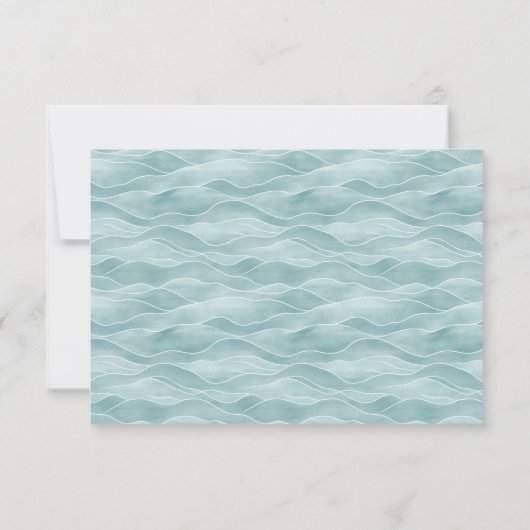 Elegant Mint RSVP Card (裏面)