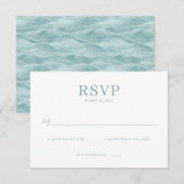 Elegant Mint RSVP Card (正面/裏面)