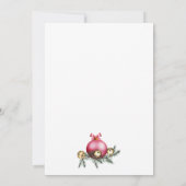 Elegant Modern 30th Christmas Birthday Party 招待状 (裏面)