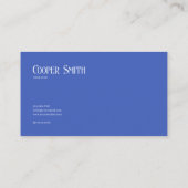 Elegant Modern Abstract Blue Crystalline Geometric 名刺 (裏面)