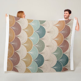 "Elegant Modern Abstract Pattern  フリースブランケット