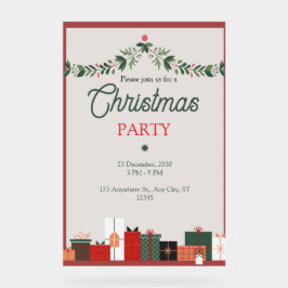 Elegant Modern Acrylic Sign for Festive Christmas  アクリルサイン