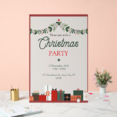 Elegant Modern Acrylic Sign for Festive Christmas  アクリルサイン (ウェディング)